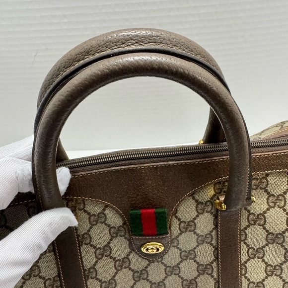 100% Authentic Vintage GUCCI Sherryline Boston Bag - Picture 7 of 15
